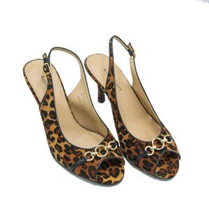 ✨✨3/$25 Karen Scott Lepoard Print Heels Size 8